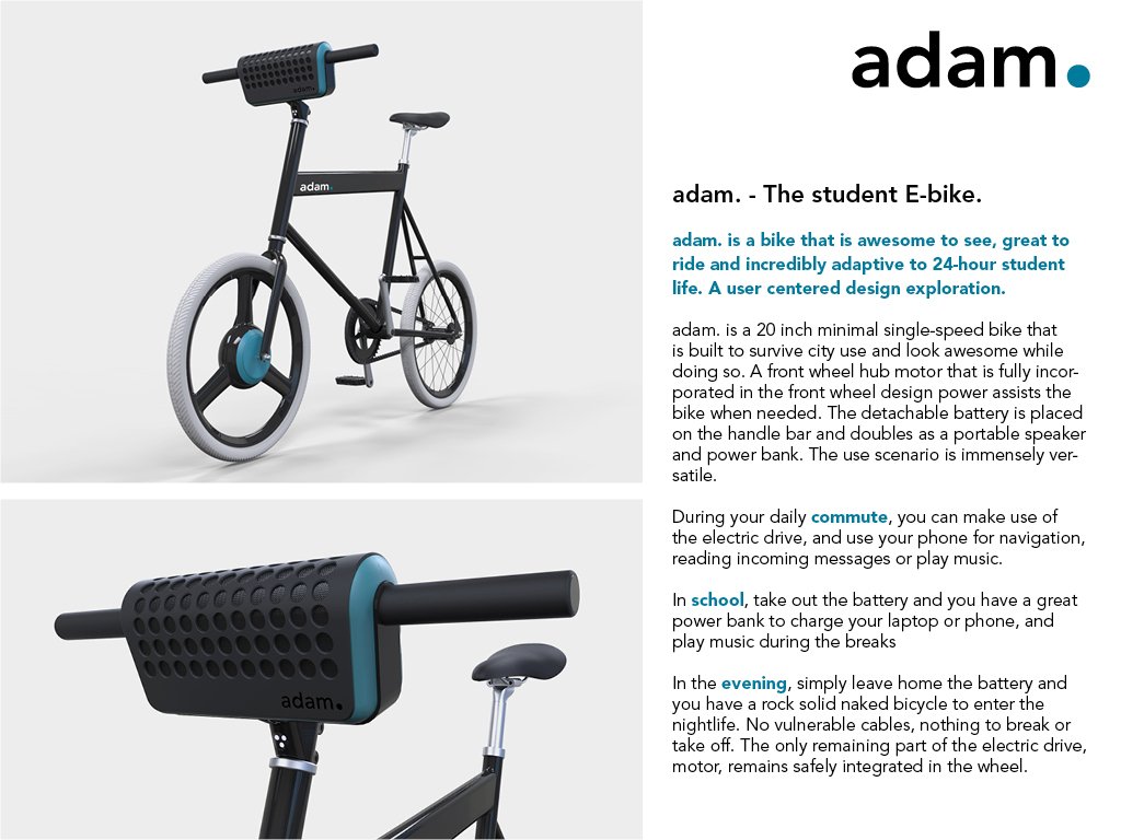 adam. – the student e-bike