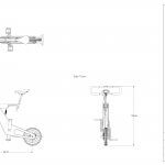 Urban-Bicycle-Orthographic-Drawing