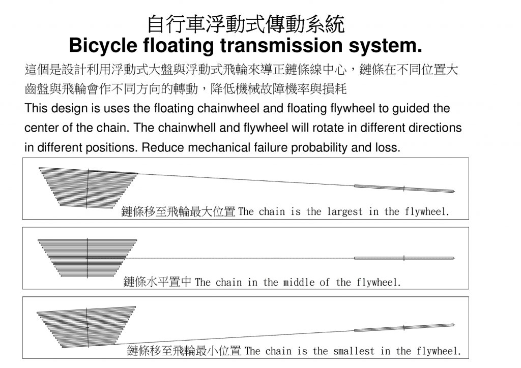 Bicycle floating transmission system